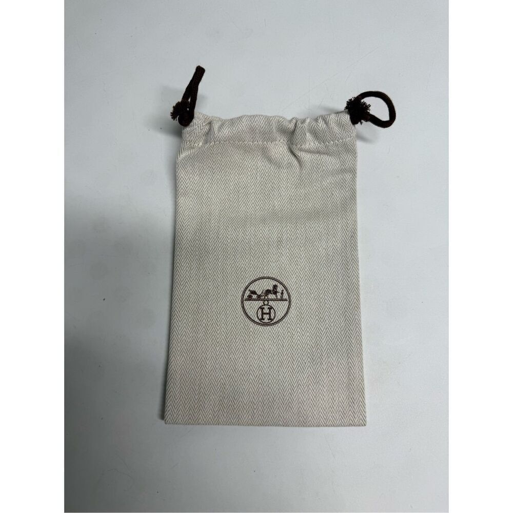 Authetic Hermes Drawstring Dust Bag Size 5 X 8 Inches